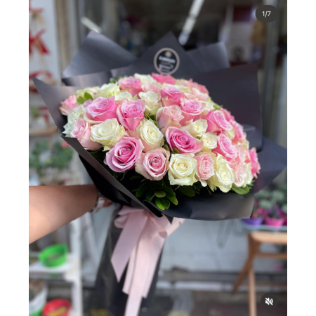 Vip karma lux renkli gül